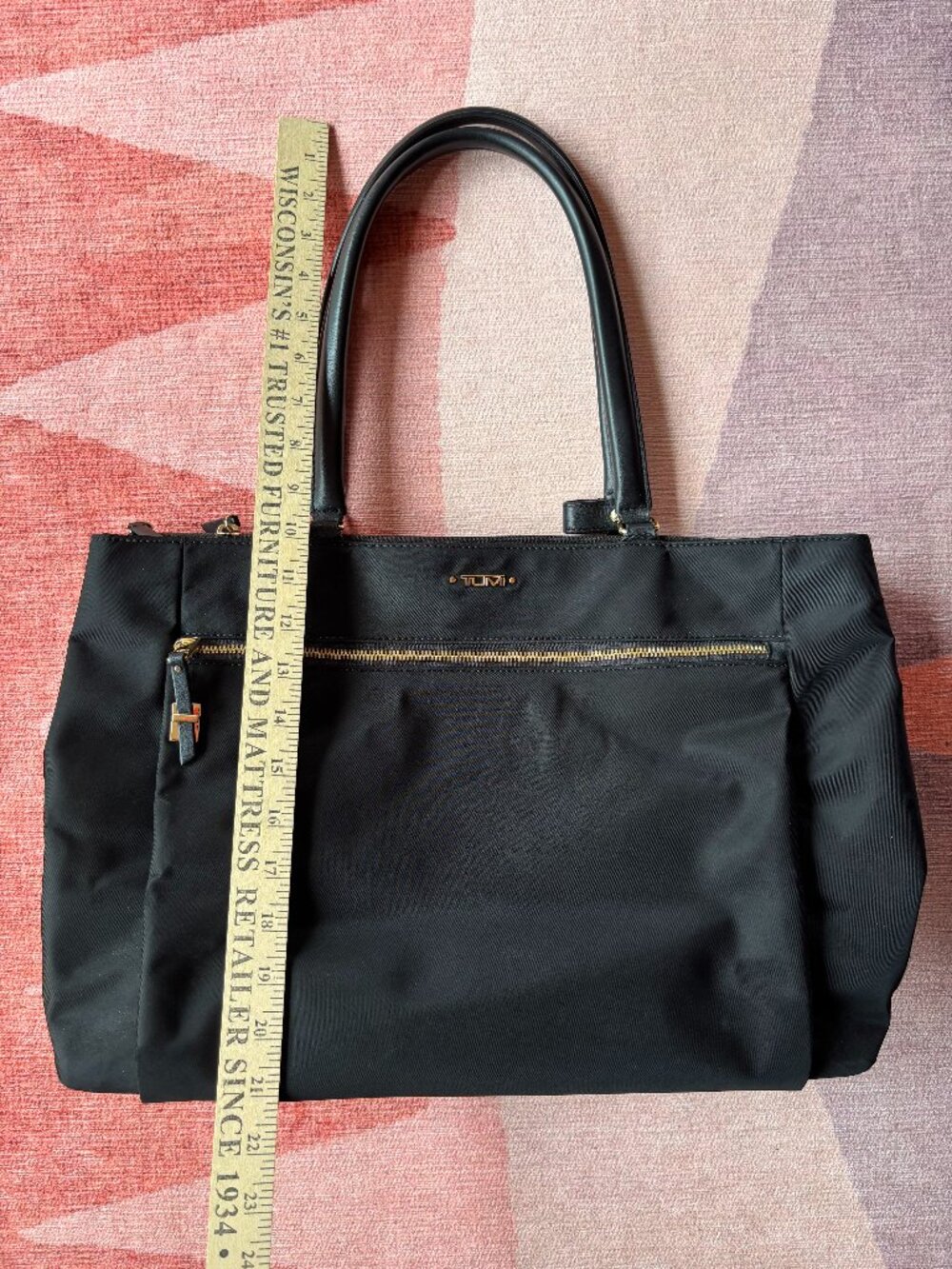 Tumi Black Nylon Tote Bag for Work / Travel